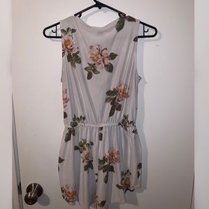 Floral shorts romper
